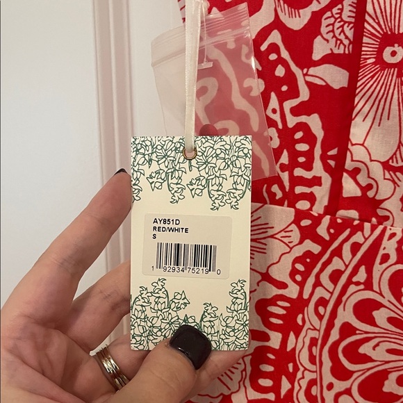 NWT! Tuckernuck/Hyacinth House and White Floral Midi Dress, Size Small - Picture 9 of 12